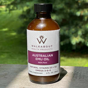 Walkabout Australian Emu Oil    4 fl. oz. (118 mL) - Liquid Supplement - Narrow Top
